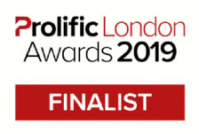 A graphic which shows that Bee Digital Marketing won a Prolific London Award in 2019