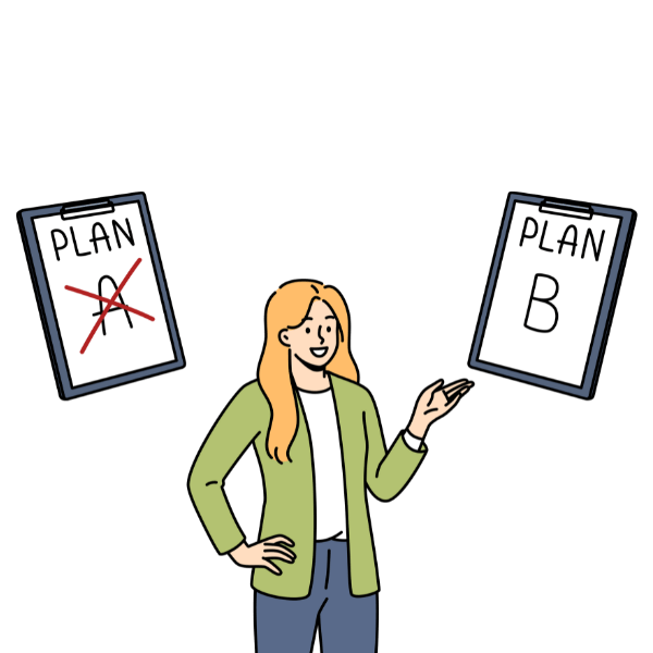 Choosing the right strategy illustration - Bee Digital - Education marketing agency