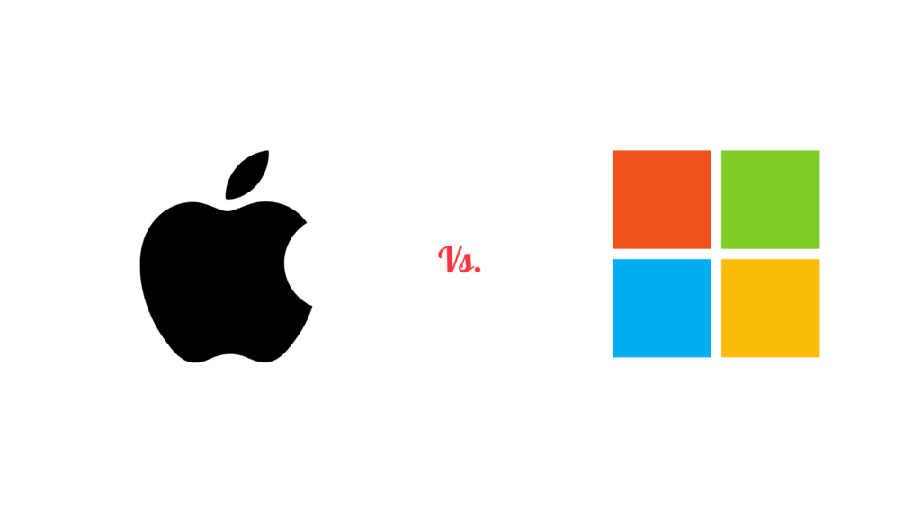 Illustration of the Apple vs Windows campaign