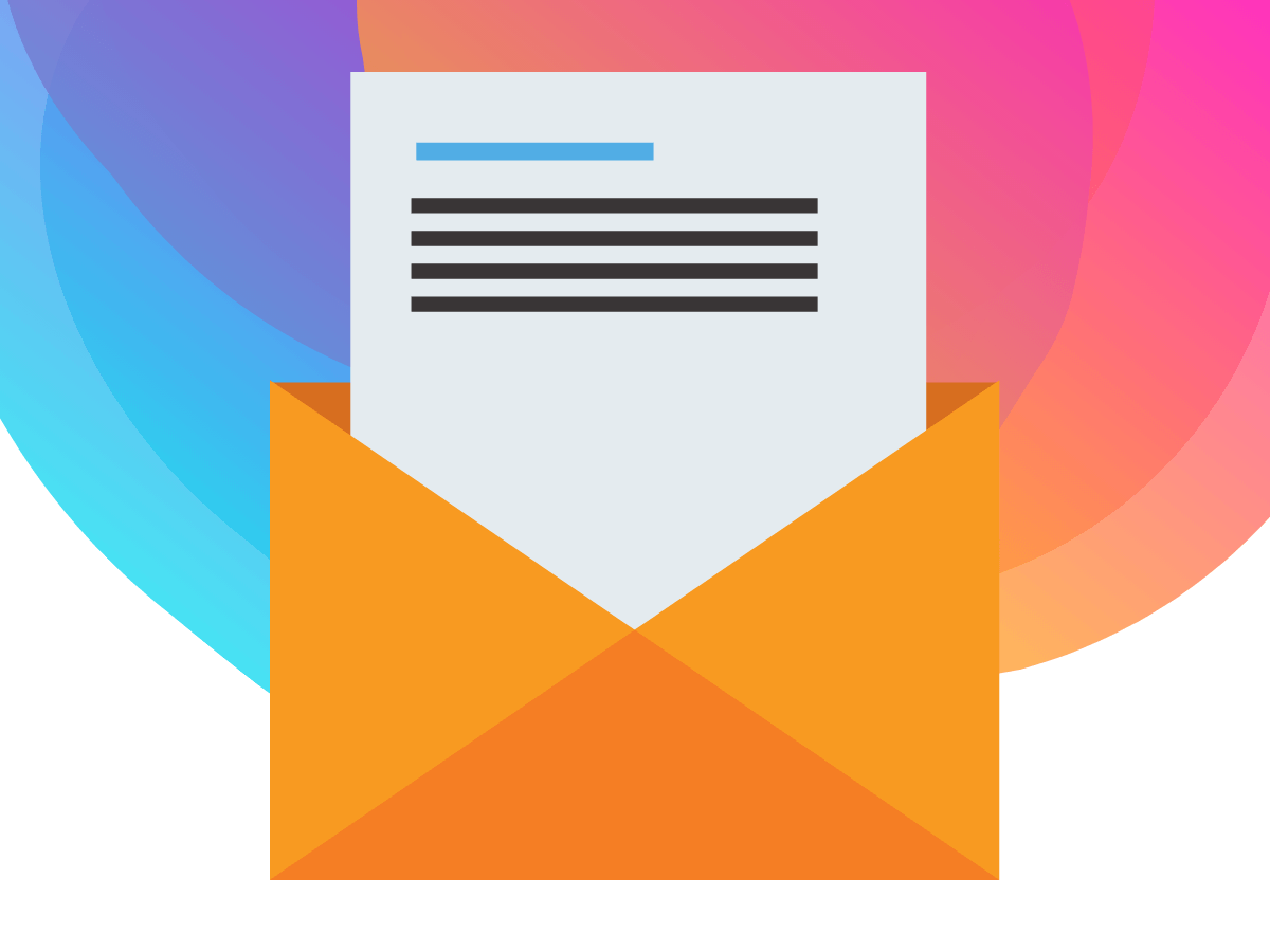An email graphic with the Bee Digital Marketing logo behind it.