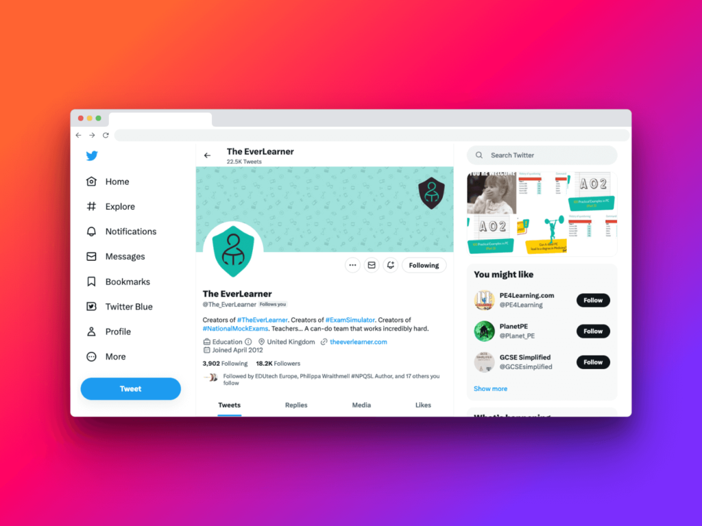Social media audit by Bee Digital for The Everlearner - marketing to schools aghency